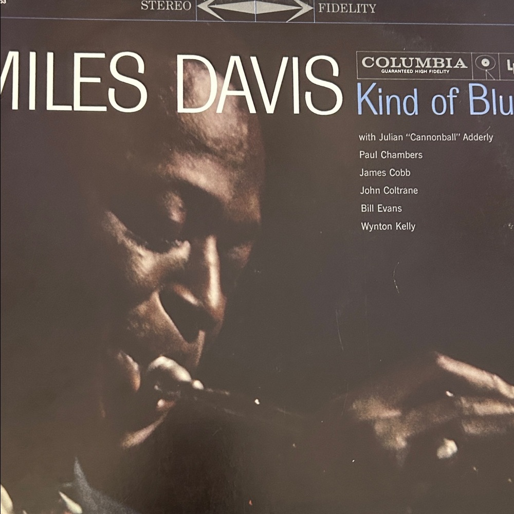 Columbia Black and Blue Vinyl Record